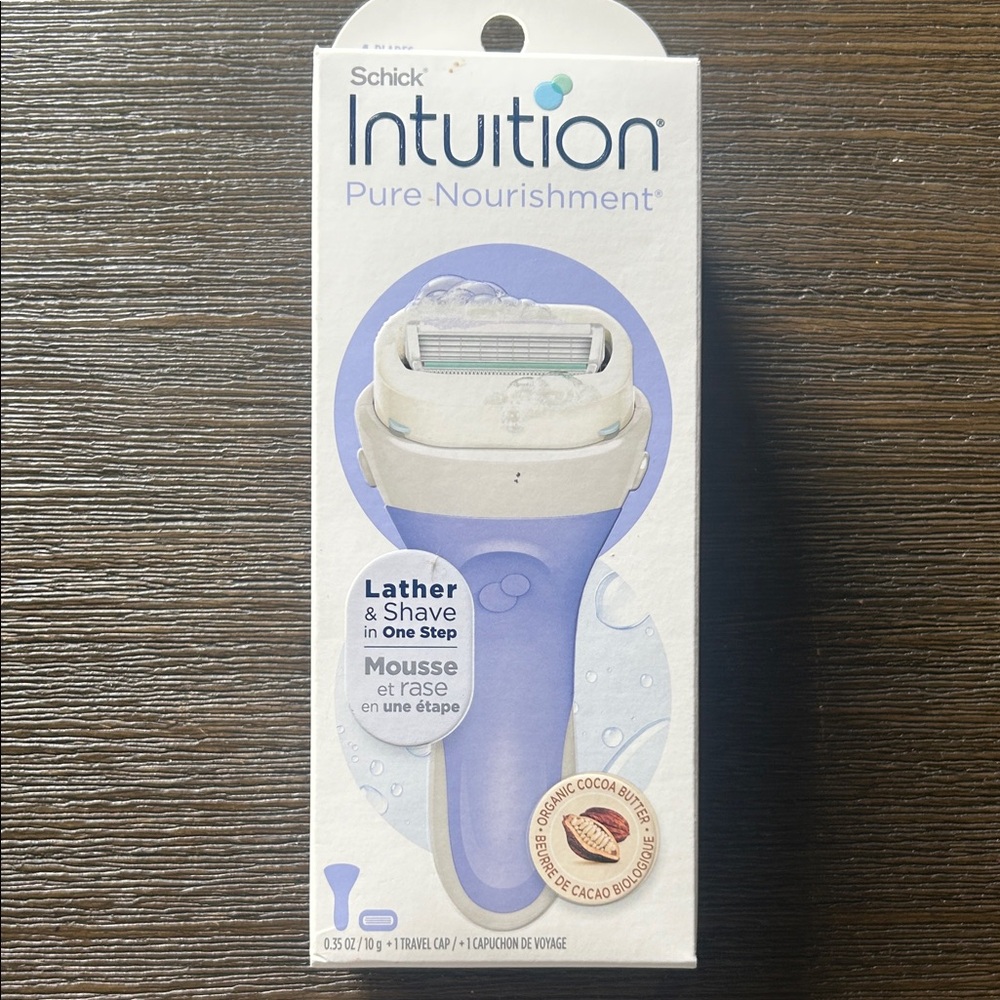 Schick Intuition Pure Nourishment Razor - Lavender/White